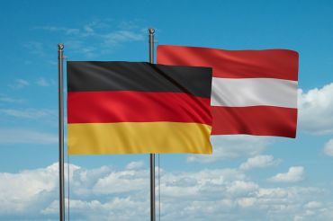 Foto: österreichische und deutsch Fahne